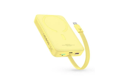 Baseus 10000mAh Magnetic Power Bank 30W MagSafe Portable Charger, Yellow