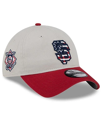 New Era Men's Red San Francisco Giants 2024 Fourth of July 9TWENTY Adjustable Hat