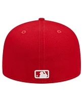 New Era Men's Red Cincinnati Reds Logo 59FIFTY Fitted Hat