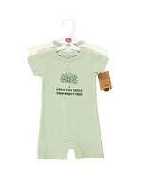 Touched by Nature Baby Boys Unisex 2 Pack of Organic Rompers