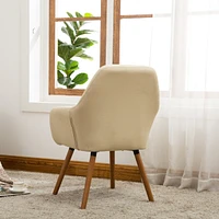 Streamdale Furniture Contemporary Fabric Accent Chair, Tan