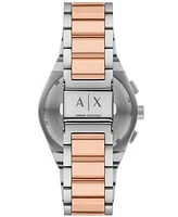 A|X Armani Exchange Men's Sync Quartz Chronograph Two-Tone Stainless Steel Watch 42MM