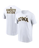 Nike Men's White Iowa Hawkeyes Blitz 2-Hit T-Shirt