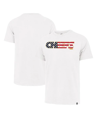 '47 Brand Men's White Kansas City Chiefs Flag Script Franklin T-Shirt