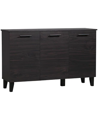 Homcom Kitchen Sideboard, Buffet Cabinet with Adjustable Shelf, Bar