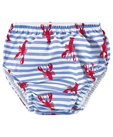 Hudson Baby Boys Swim Diapers, Whale Anchor, 12-18 Months