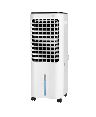 4-in-1 Evaporative Air Cooler with 12L Water Tank and 4 Ice Boxes-White