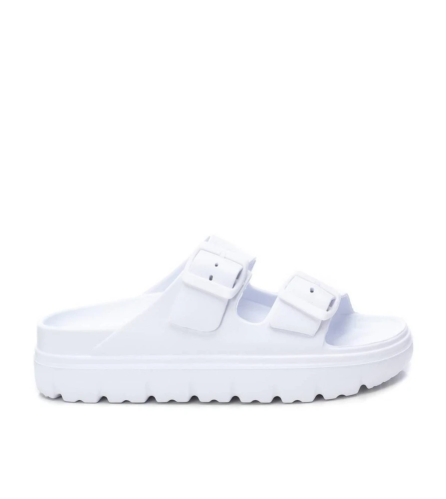 Women's Rubber Flat Sandals By Xti