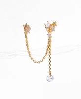Girls Crew Crystal Star Crossed Lover Double Earring