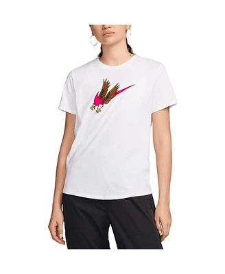Nike Women's White Team Usa Essentials Eagle T-Shirt
