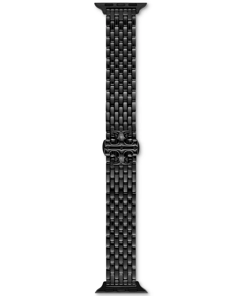 Tory Burch Women's The Eleanor Black-Tone Stainless Steel Bracelet For Apple Watch 38-45mm