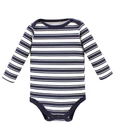 Hudson Baby Boys Cotton Long-Sleeve Bodysuits Daddy 5-Pack, 6-9 Months