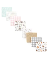 Hudson Baby Cotton Flannel Receiving Blankets, -Pack