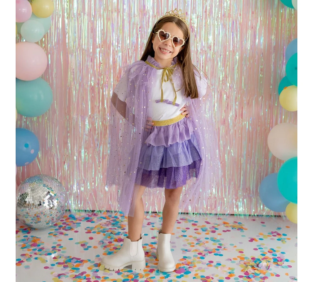 Sweet Wink Little and Big Girls Lavender Petal Tutu Skirt