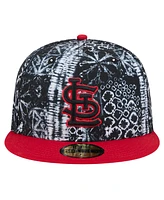 New Era Men's Black St. Louis Cardinals Sands 59FIFTY Fitted Hat