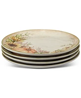 Certified International Autumn Breeze Dinner Plates, Set of 4