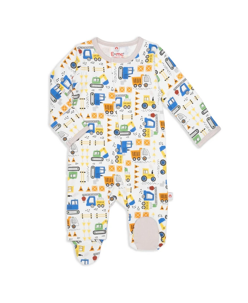 Easy = Magnetic Close Baby Boys Footed Coverall