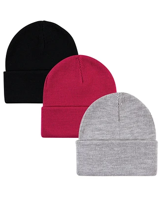 Hudson Baby Girls Knit Caps and Cuffed Beanies