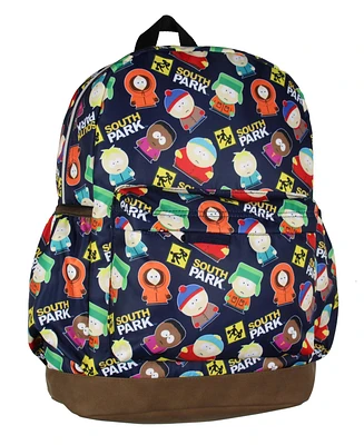 South Park Stan Kyle Cartman Kenny Butters Token All-Over Tossed Print School Book Bag