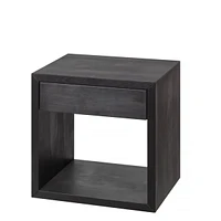 Woodek Floating Nightstand, Set Of 2 Medium Mid-Century Modern Solid Hardwood With Drawer - Bedside Table For Bedroom