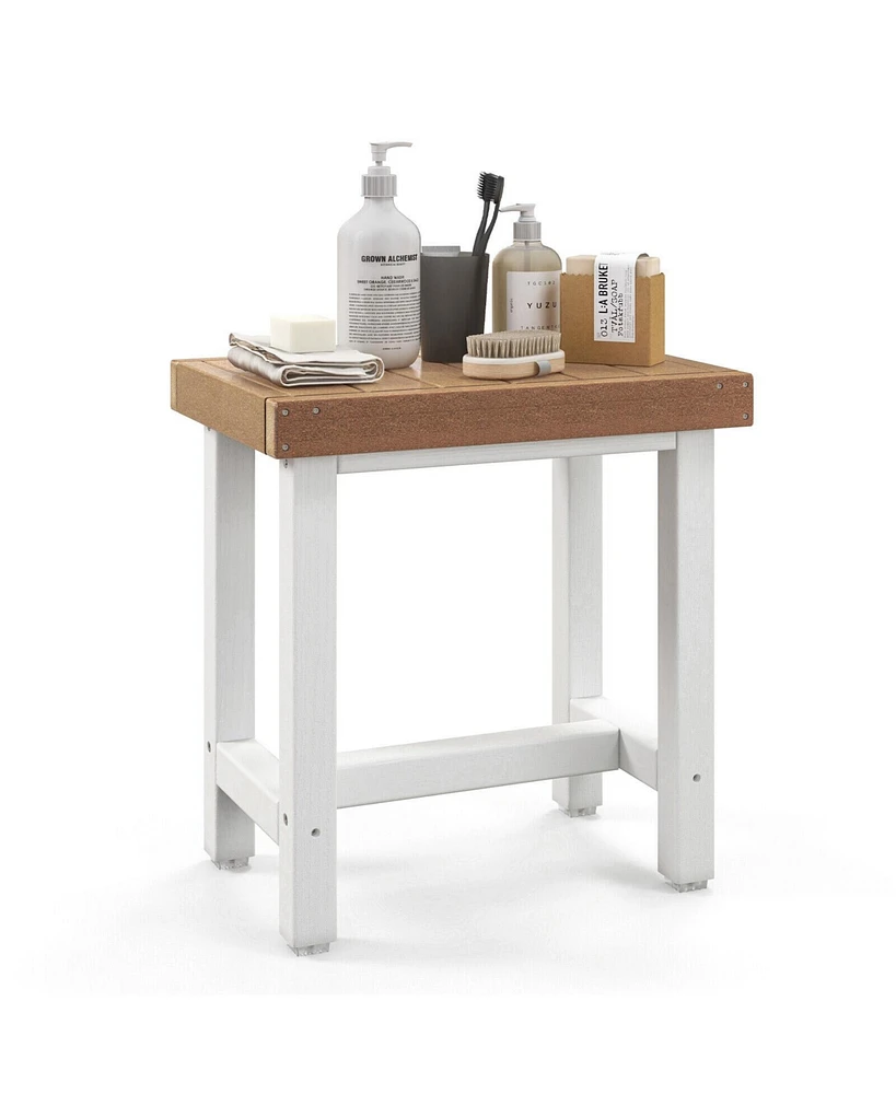 Sugift 18 x 12 Inch Waterproof Bathroom shower Stool