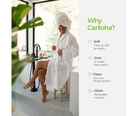 Cariloha Bath Towel |Blue Lagoon | 28"x54" | Turkish Cotton & Viscose Material Blend | Extra Smooth, Odor Resistant and Highly Absorbent