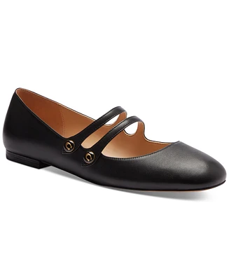 Coach Women's Winley Double Buckle Mary Jane Ballet Flats