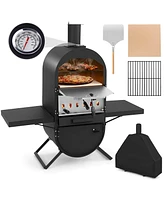 Outdoor Pizza Oven Wood Fired Pizza Oven with 600D Oxford Fabric Cover