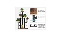 Tribesigns Corner Plant Stand Indoor, 6 Tiered Plant Shelf Flower Stand, Tall Multiple Potted Plant Holder Rack Planter Organizer for Living Room Balc