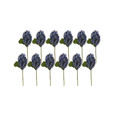 Slickblue Beautiful Hydrangea Artificial Flower for Elegant Decor (Set of 12)