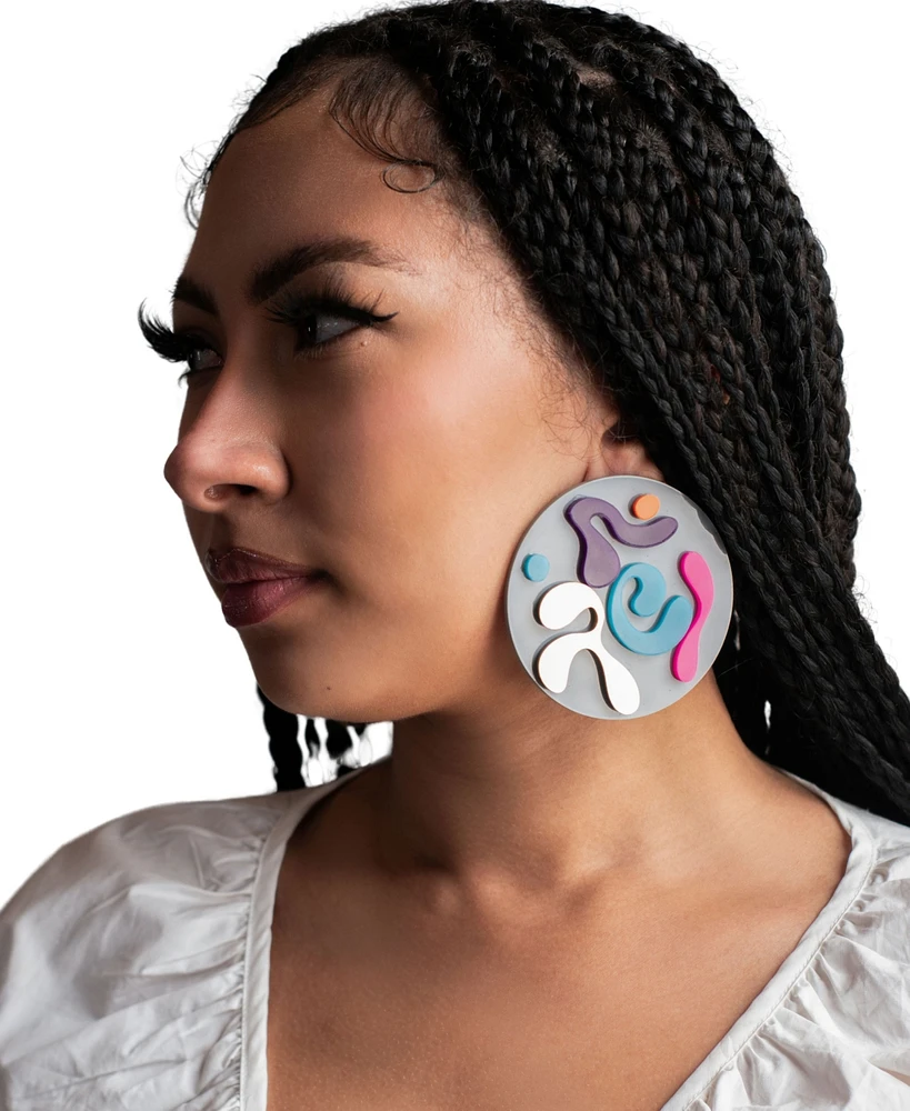 Swanky Designs 3D Circle Studs