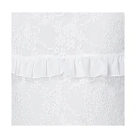 Bebe Women's Lace Maxi with Ruffle Dress