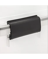 Iris Usa 106qt Weatherpro Wheeled Plastic Storage Bin with Seal Latching Lid and 6Buckles, Pull Handle 2Pk