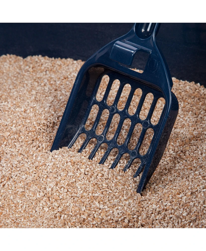 Iris Usa Usa Open Top Cat Litter Tray with Scoop and Scatter Shield, Cat Litter Pan, Cat Pan