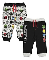 Avengers Baby Boys Hulk Black Panther Captain America 2 Pack Pants Newborn to
