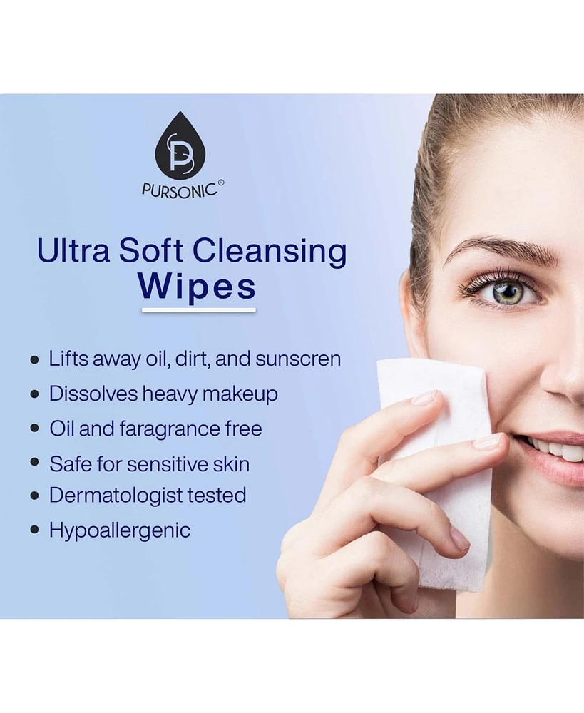 Makeup Removal Wipes 12 Pack (720 Wipes Total) – Ultra-Soft Facial Cleansing Towelettes Dissolve All Traces of Dirt, Oil & Makeup – Gent