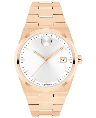 Movado Women's Bold Quest Swiss Quartz Ionic Plated Rose Gold Steel Watch 35mm