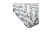 Chanasya Premium Monochrome Soft Cotton Throw Blanket With Tassels