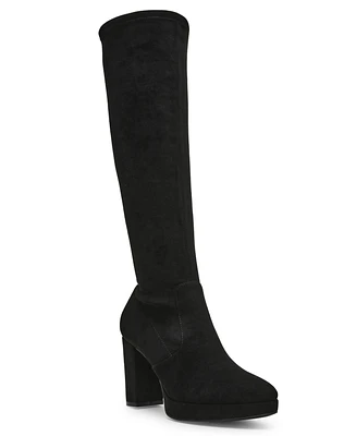 Anne Klein Women's Journey Block Heel Knee High Dress Boots