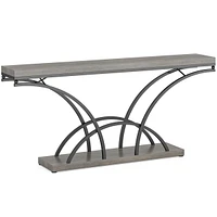 Tribesigns 70.9-Inch Narrow Sofa Table, Extra Long Console Tables for Entryway, Tv Console Behind Couch Table with Stylish Metal Frame for Living Room