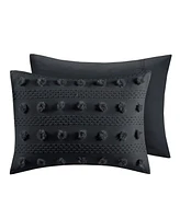 Intelligent Design Lucy Clip Jacquard 3-Piece Duvet Cover Set, Full/Queen