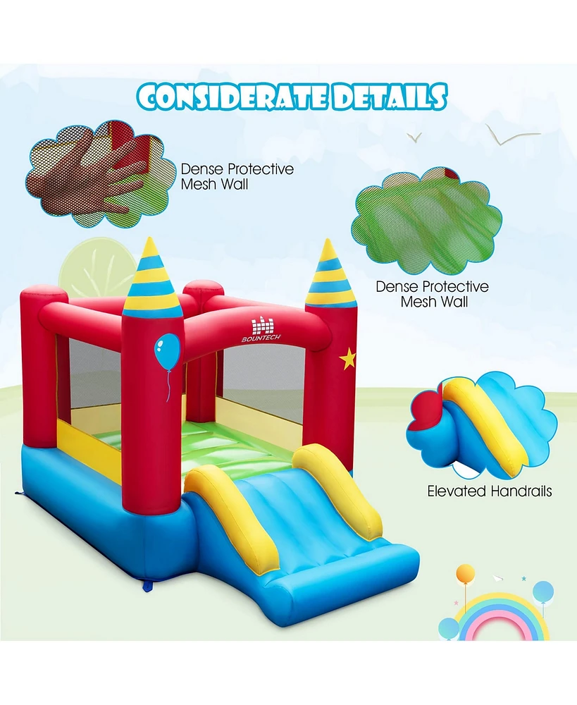 Costway Inflatable Bounce Castle Kids Jumping Bouncer Indoor Outdoor with 550W Blower