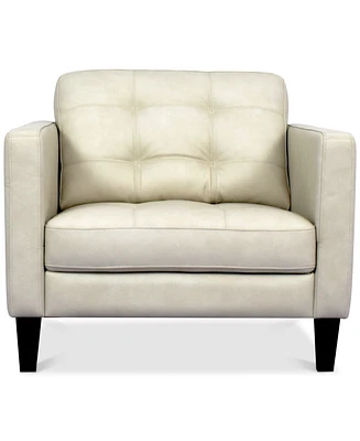 Pezley Leather Arm Chair, Created for Macy's