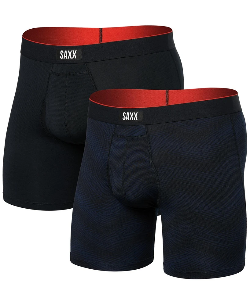 Saxx Men's Multi-Sport 2-Pk. Solid Mesh Boxer Briefs