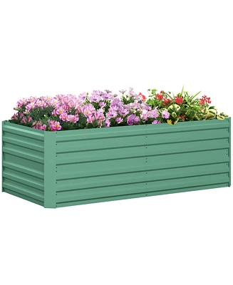 Galvanized Raised Garden Bed Kit (6' x 3' x 2', Light Green)