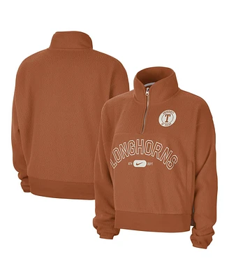 Nike Men's and Women's Texas Orange Texas Longhorns Fly Fleece Quarter-Zip Jacket