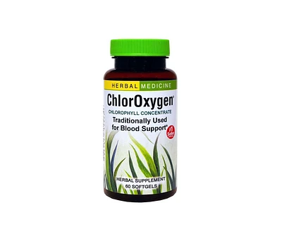 Trace Minerals Chloroxygen Chlorophyll Concentrate: 60-Count Bottle of Softgels