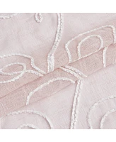 Dainty Home Stella Linen Look 76" W x 63" L Grommet Window Panel Set