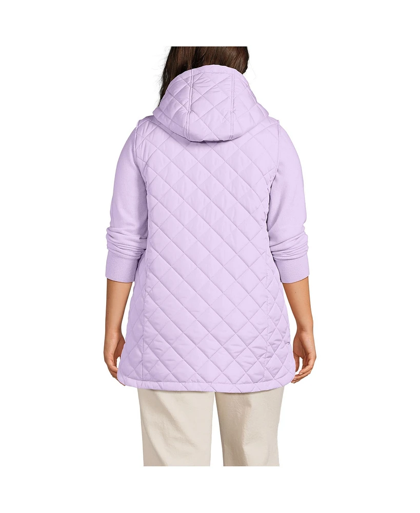 Lands' End Plus FeatherFree Insulated Hooded Vest