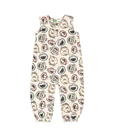 Sesame Street Baby Boys Cotton Gauze Matching Family Short Overalls
